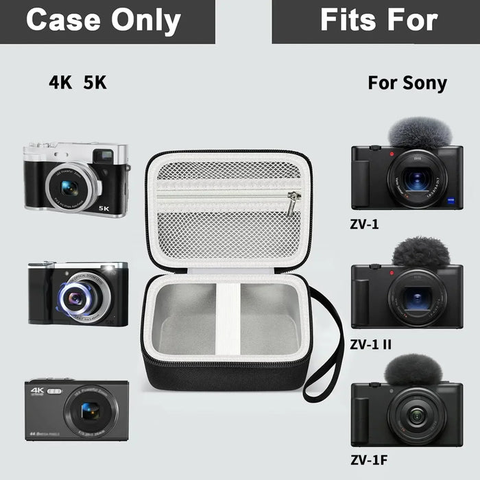 Protective Hard Case For Sony Zv 1/Zv 1F/Zv 1 Ii Camera Portable Storage Cover