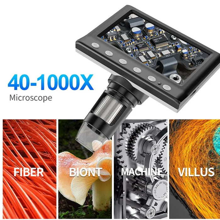 Lcd Digital Microscope 40-1000X