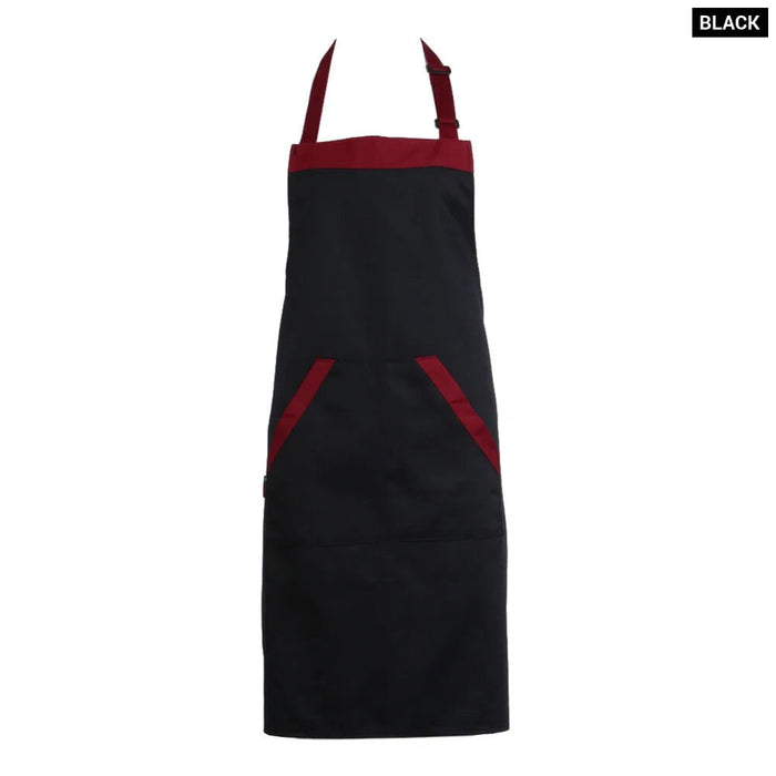 2 Pocket Halter Apron For Chefs And Waiters