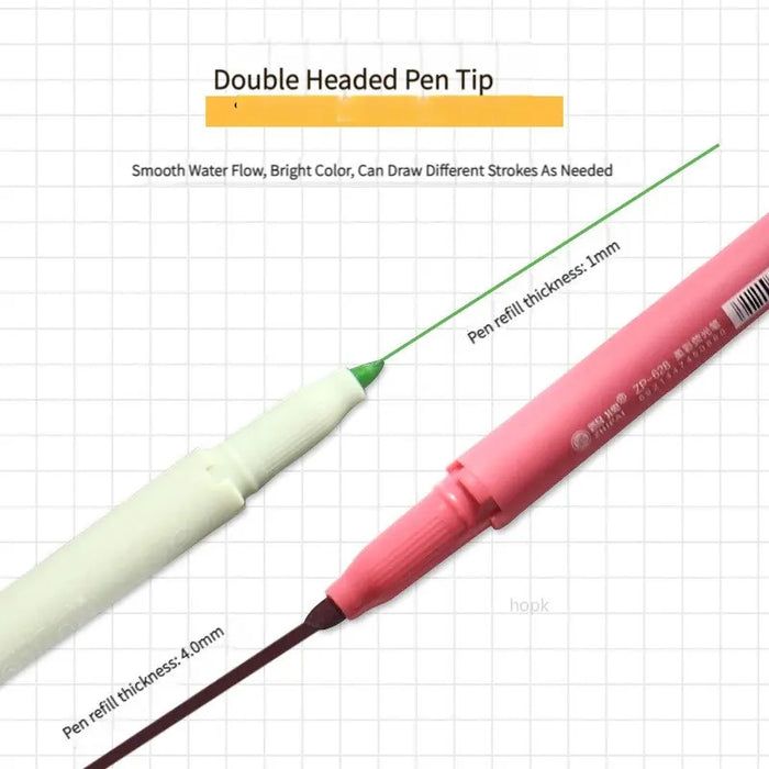 Morandi Retro Double Headed Highlighter Pen Set 6/24 Colours