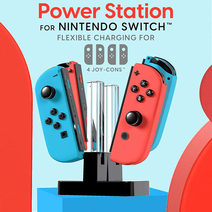 4 In 1 Led Charging Dock For Nintendo Switch Joy Cons