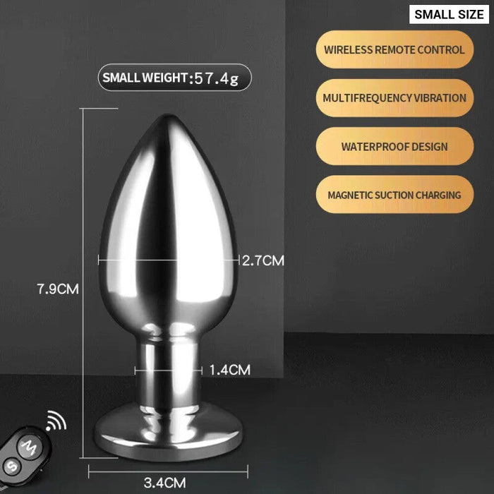 Stainless Steel Anal Plug Vibrator