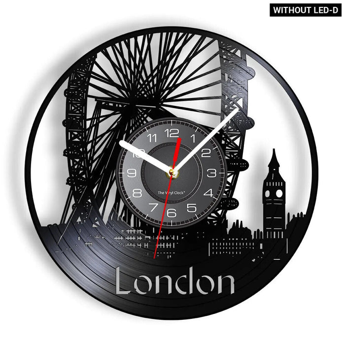 London Vinyl Record Wall Clock