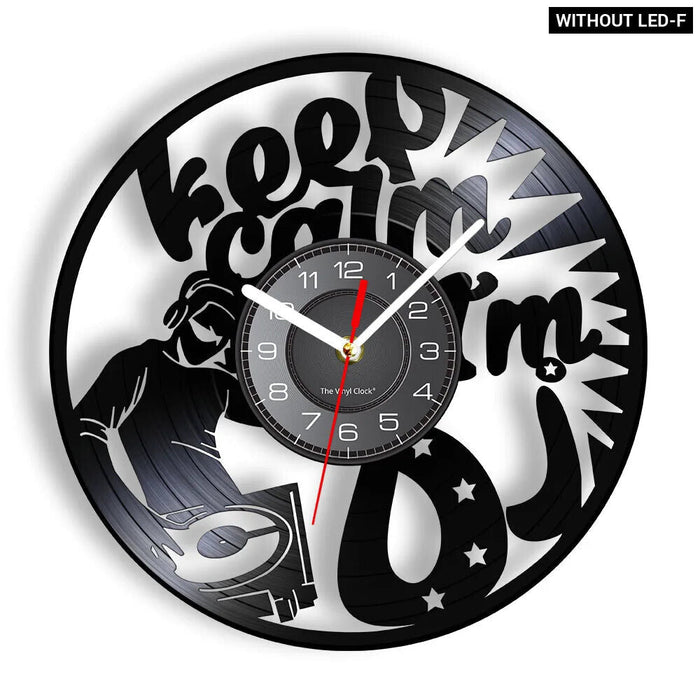 Retro Dj Vinyl Record Wall Clock For Music Lovers