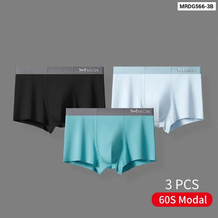 Soft Breathable Mens Boxer Briefs Set