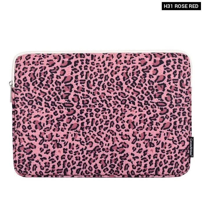 For Macbook Air Pro M1 Mens 11,12,13,14,15.6 Inch Leopard Sleeve Case Laptop Bag