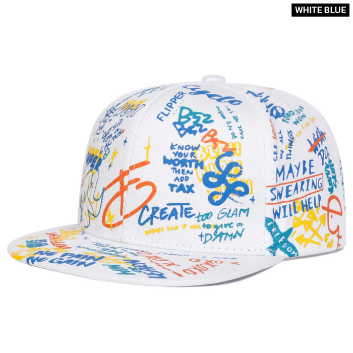 Graffiti Print Hip Hop Hat