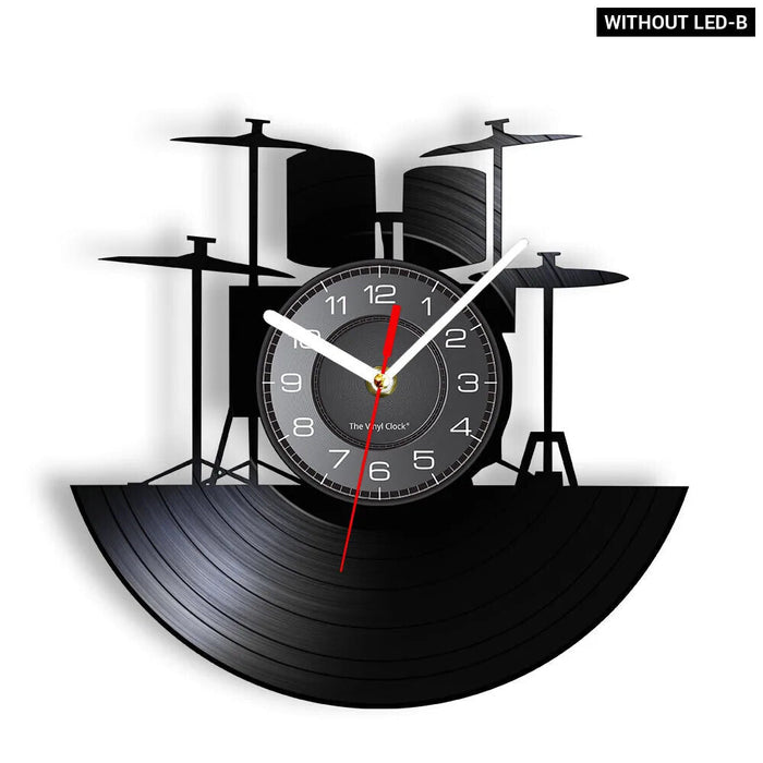 Personalized Drum Wall Clock For Music Lovers