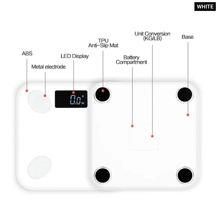 Wireless Digital Bathroom Body Weight Scale With Smartphone App