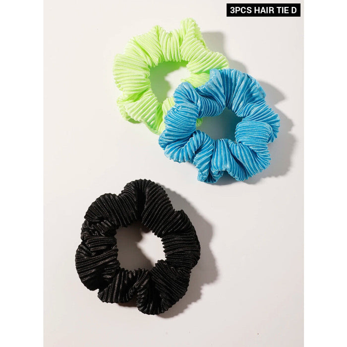 Pack Of 3 Soft Hair Scrunchies