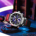 Quartz Wristwatches Sport Military Army Clock Alarm Dual