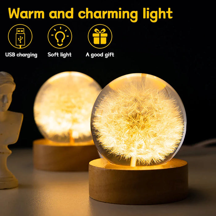 3d Planet Moon Night Light