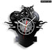 Retro Motorcycle Vinyl Record Wall Clock