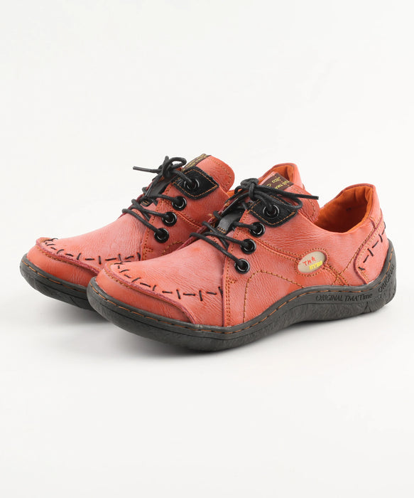 Hand Stitching Leather Womens Sneaker