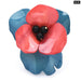 Acrylic Big Flower Brooch 4 Colour Fashion Pin Party Office