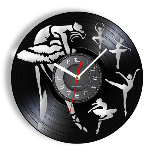 Vintage Ballerina Vinyl Record Clock