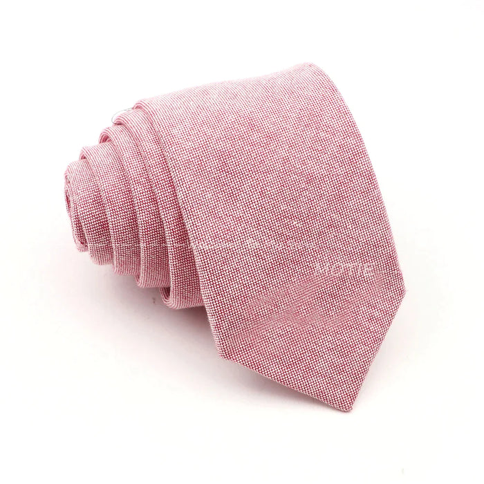 Pink Cotton Tie For Men Weddings And Daily Wear