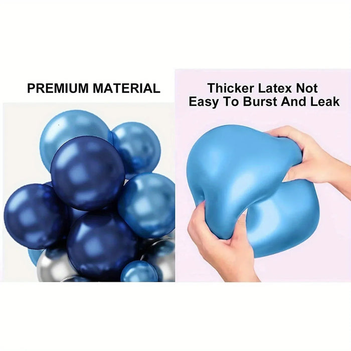 129Pcs Winter Blue Balloon Garland Arch Set Suitable For Themed Party Decorations Birthday Parties Anniversary Celebrations Etc