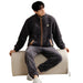 Mens Winter Pajama Set With Zipper