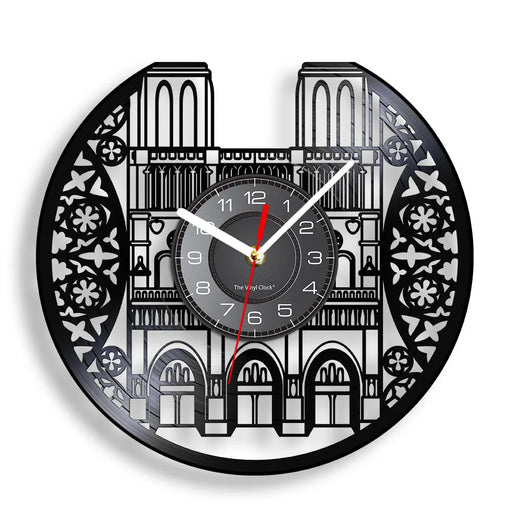 French Triumphal Arch Vinyl Record Clock