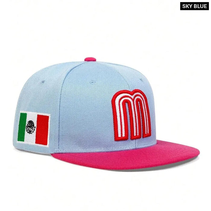 Adjustable Letter M Embroidery Baseball Cap / Hat