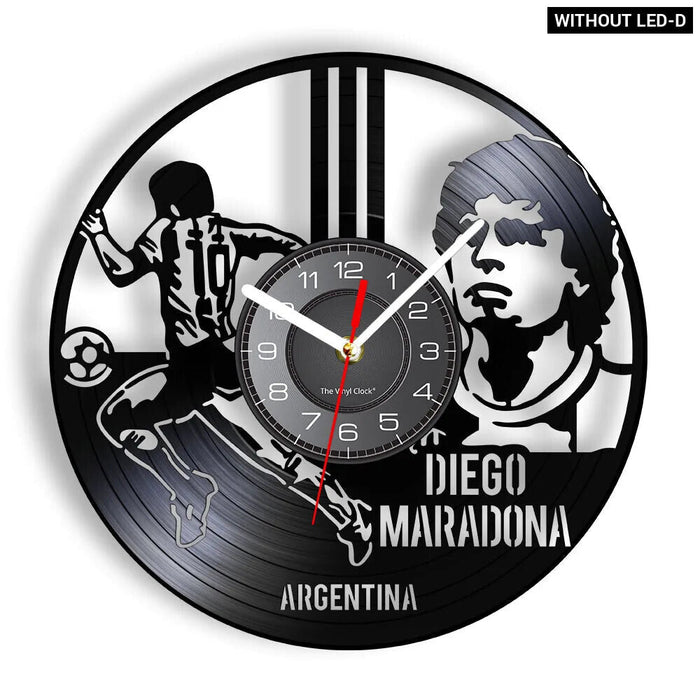 Soccer Trophy Vinyl Record Clock