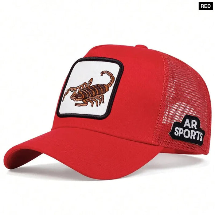 Adjustable Scorpion Baseball Cap / Hat For Outdoor Sun Protection