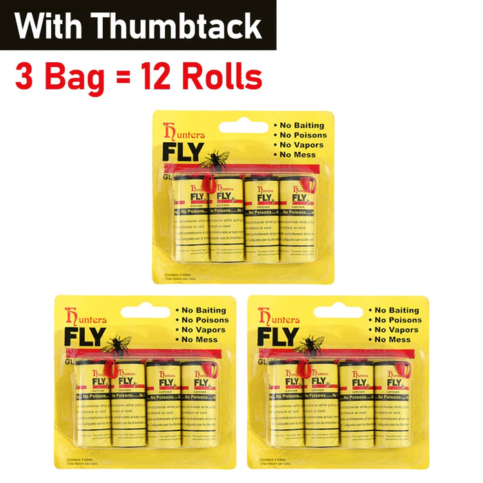 40 Rolls Fly Sticky Paper For Insect Control