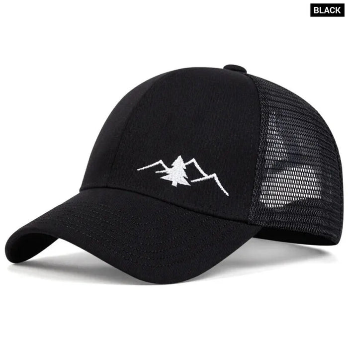 Mountain Embroidered Snapback Cap / Hat For Casual Sports