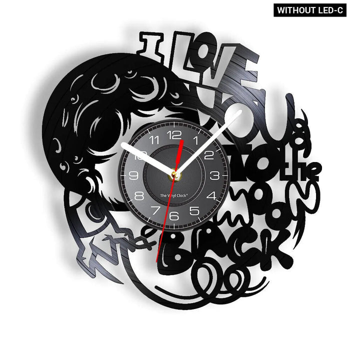 Inspiring I Love You To Infinity Vinyl Clock