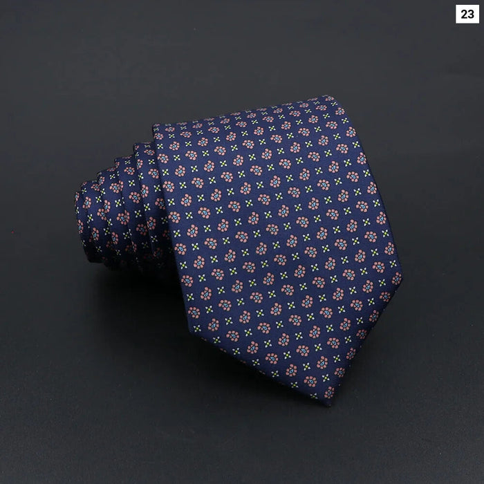 Super Soft Paisley Necktie 7Cm Slim Business Tie For Men