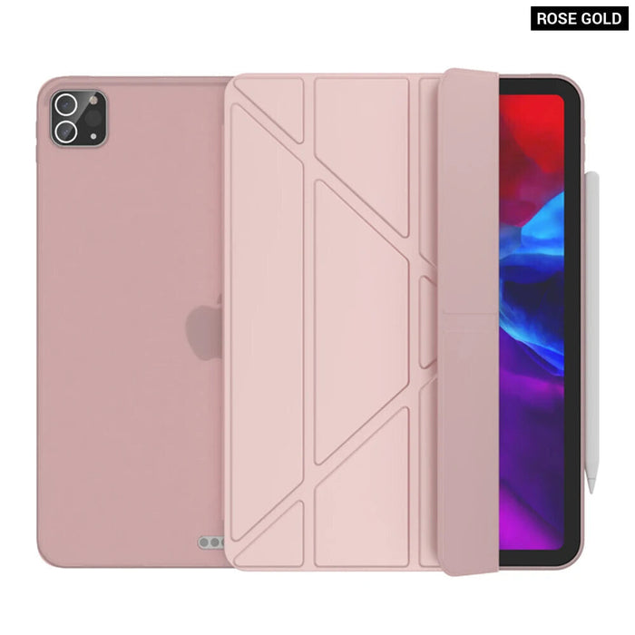 Multi Fold Pu Leather Smart Cover For Ipad Pro 11 12.9 Funda Capa