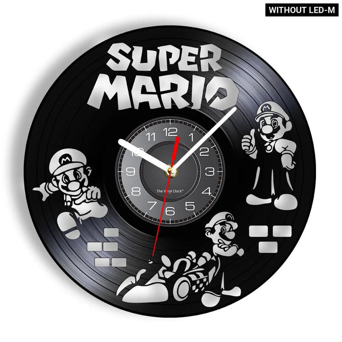 Retro Mushroom Game Wall Clock