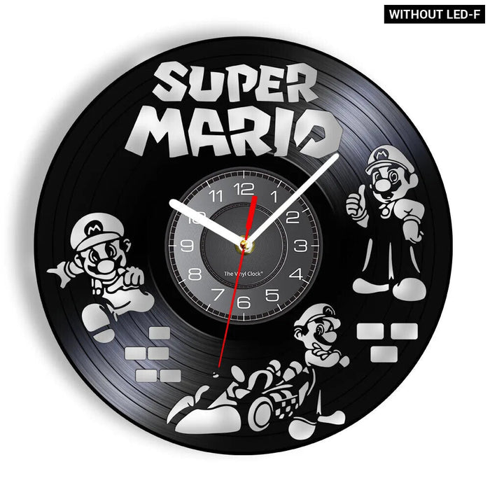 Retro Mushroom Game Wall Clock