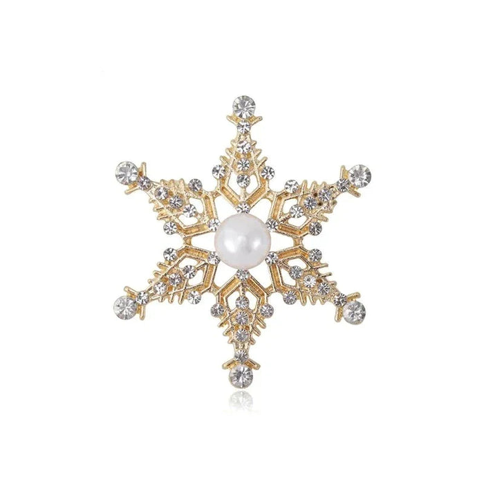 Snowflake Lapel Pin For Christmas Womens Special Design For