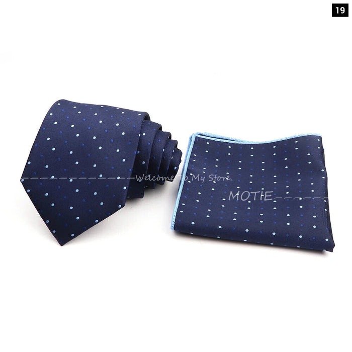 Floral Pocket Square Tie Set For Weddings Parties And Daily Wear