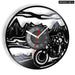 Retro Motorcycle Vinyl Record Wall Clock