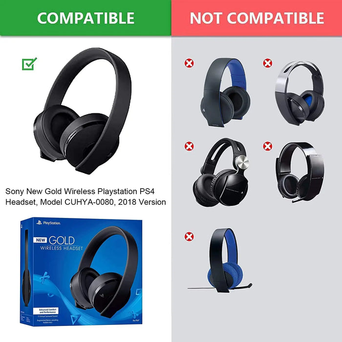 Replacement Earpads For Sony Gold Wireless Ps4 Headset