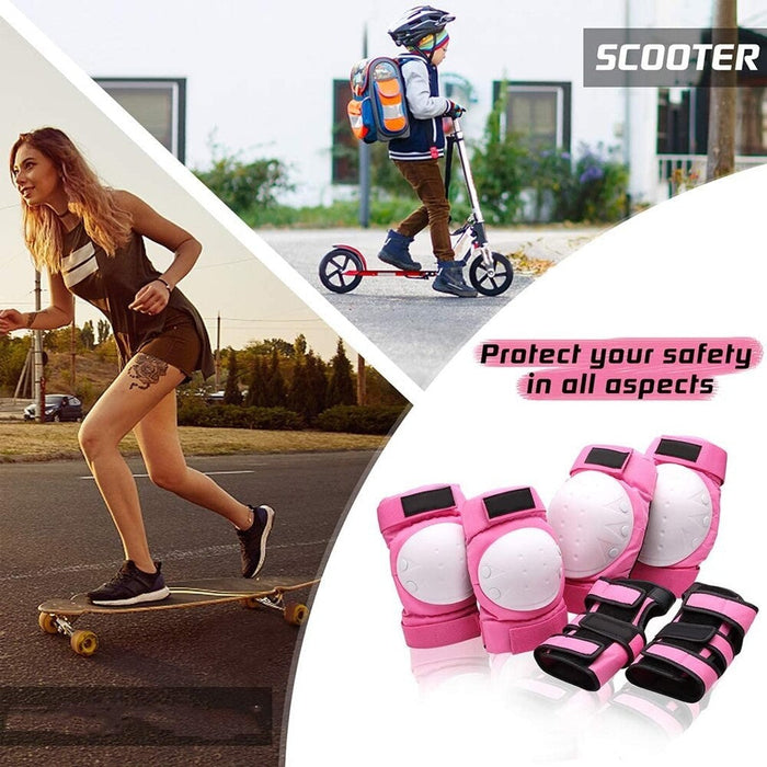 Protective Gear Knee Elbow Pads Wrist Guards for Skateboarding Roller Skating Cycling