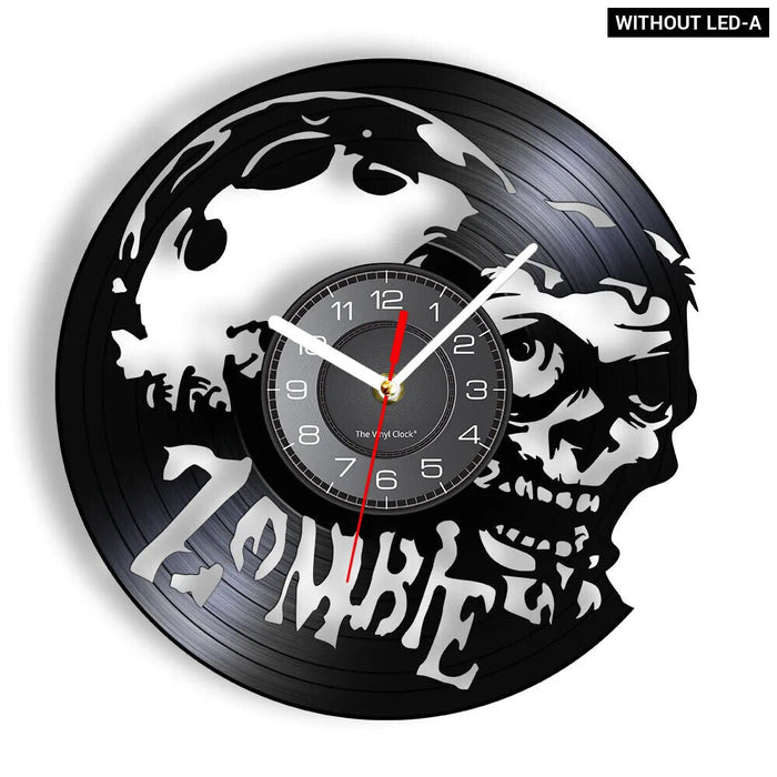 Zombie Crawl Vinyl Lp Wall Clock