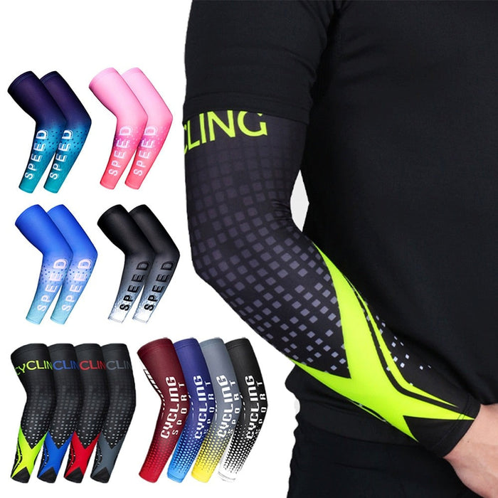 2Pcs/Pair Anti-UV Sun Protection Arm Sleeves For Running Basketball