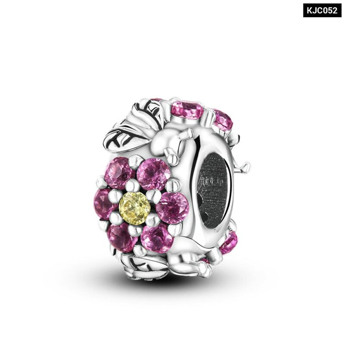 Spring Series Charms Beads 925 Silver Flower Birds Butterfly Pendent Fit Original Pandora Bracelet Jewelry