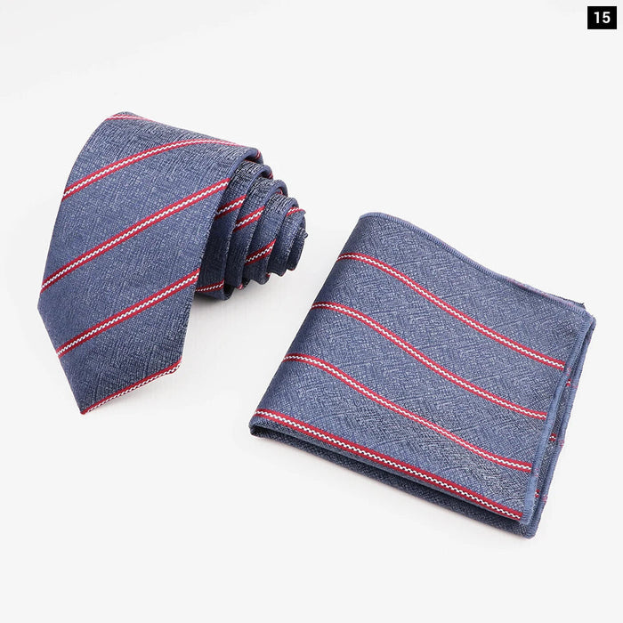 Mens Fashion Tie And Pocket Square Set For Business Weddings And Gifts