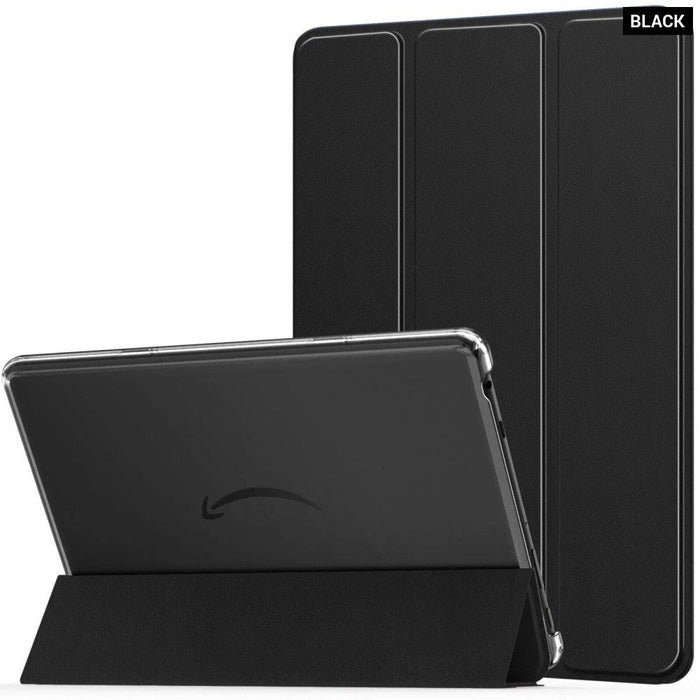 10.1 inch PU Leather Trifold Stand Cover for All-new Amazon Kindle Fire HD 10 Tablet