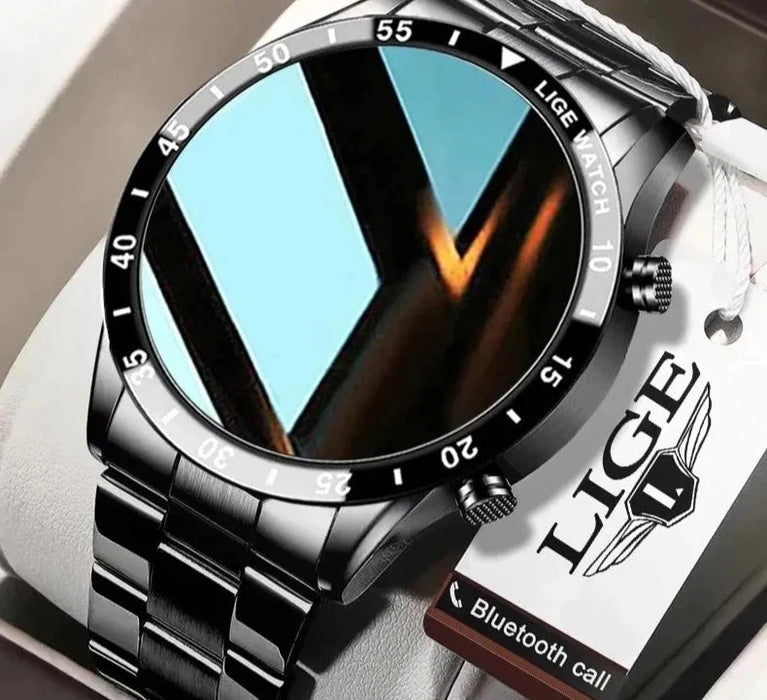 2024 Lige Smartwatch With Full Circle Touch Bluetooth