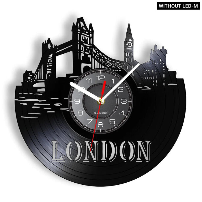 London Vinyl Record Wall Clock