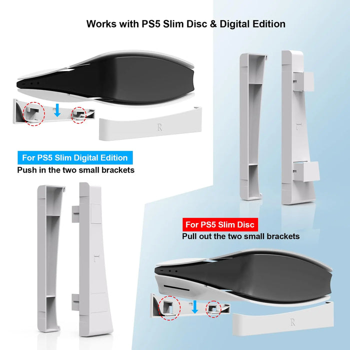 Ps5 Slim Stand For Horizontal Console Placement