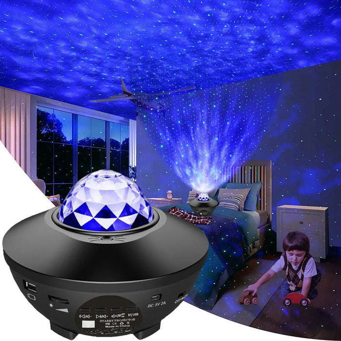 Galaxy Night Light With Music Speaker For Bedroom Decor