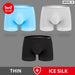 3 Piece Antibacterial Ice Silk Boxer Set For Men