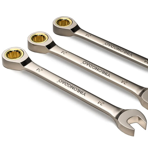 Flexible Golden Ratchet Wrench For Car Repair